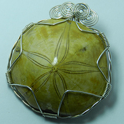 1304-15,sea,urchin,fossil,handcrafted,CT,jewelry