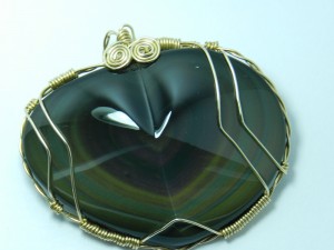 1208-29,rainbow,obsidian,slide,handcrafted,CT,jewelry